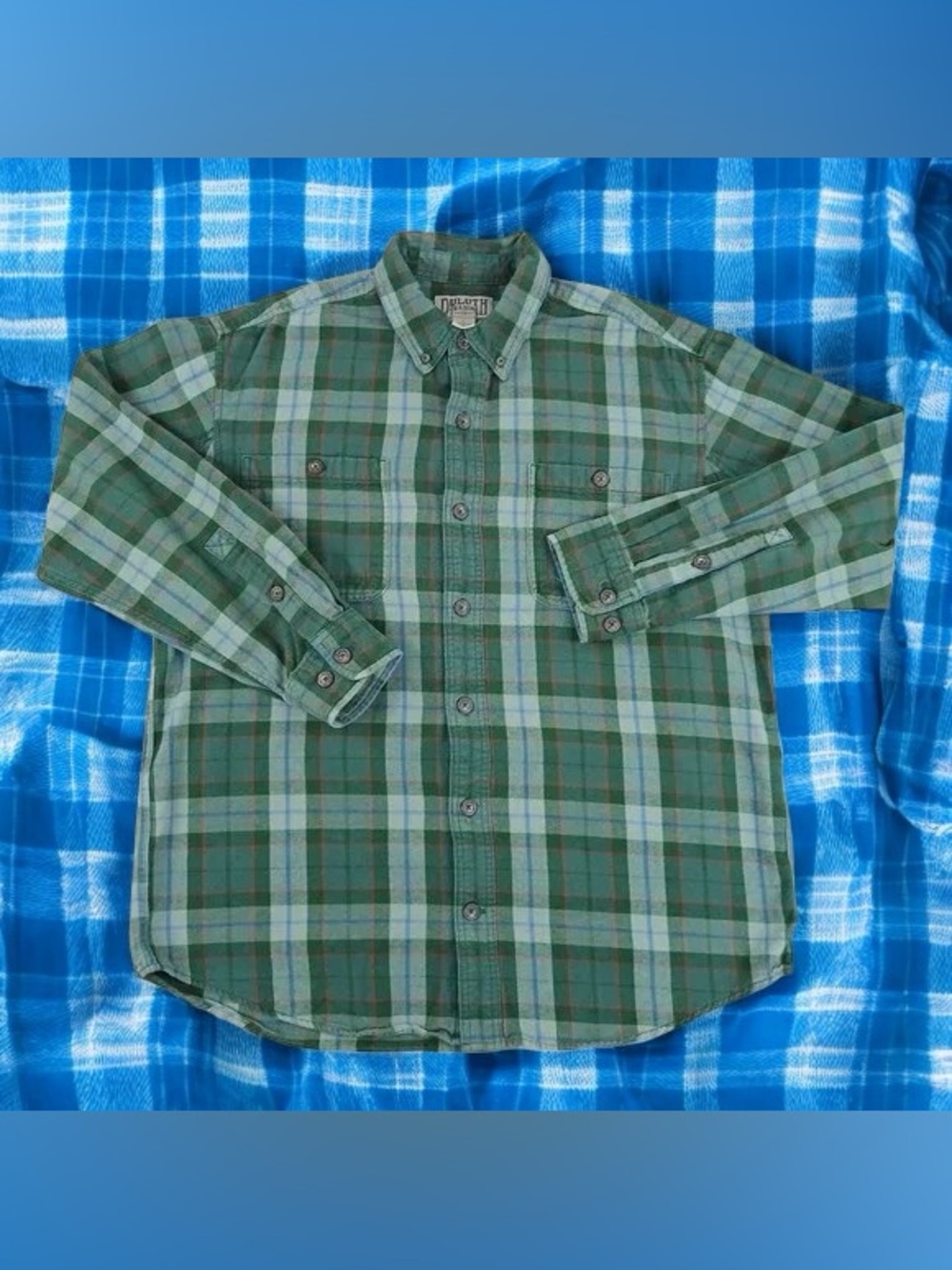 🌹Men's Green Plaid Button-Down Shirt - Classic Casual